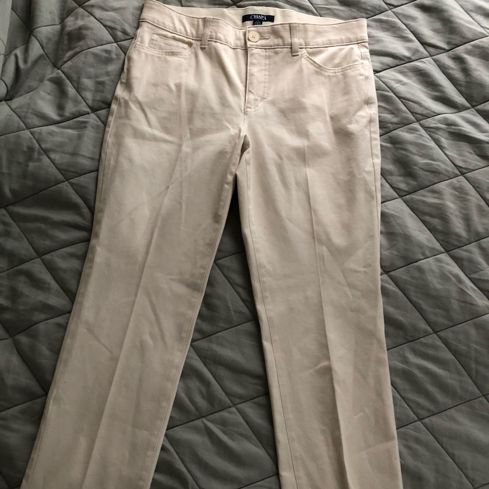 Size 8 Beige/Khaki Chaps Pants